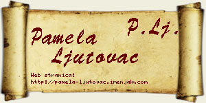 Pamela Ljutovac vizit kartica